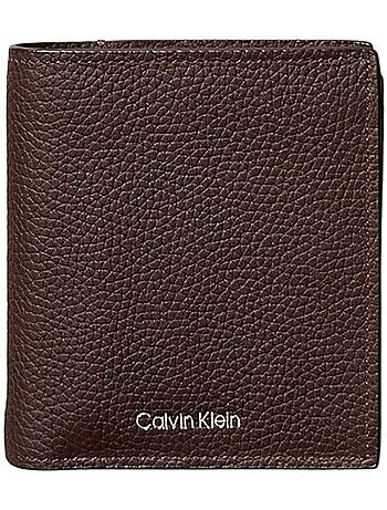 Carteira Masculina Castanha Calvin Klein Jeans Foil Emboss