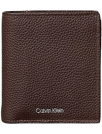 Carteira Masculina Castanha Calvin Klein Jeans Foil Emboss