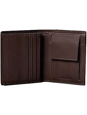 Carteira Masculina Castanha Calvin Klein Jeans Foil Emboss