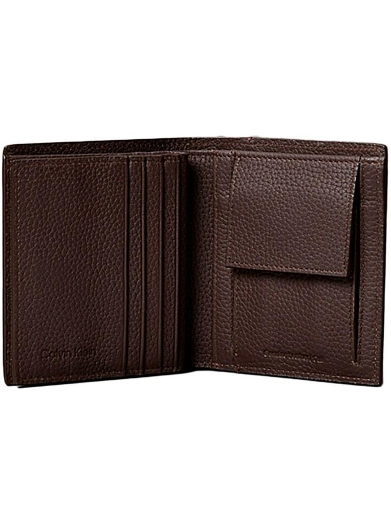 Carteira Masculina Castanha Calvin Klein Jeans Foil Emboss Castanho-capuccino - Kiabi