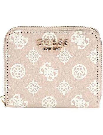 Carteira guess laurel pequena castanha para mulher