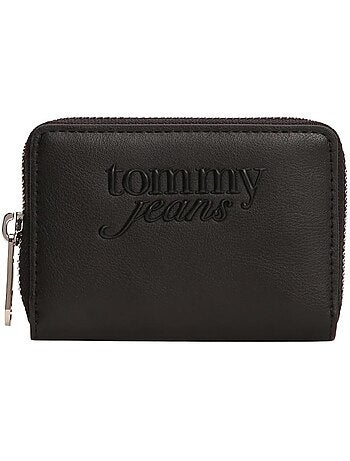 Carteira pequena tommy hilfiger must para mulher em preto