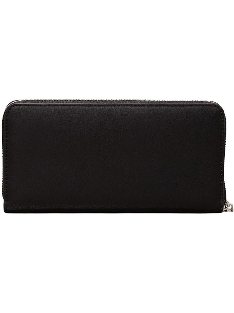 Carteira preta feminina calvin klein jeans com fecho de correr Preto - Kiabi
