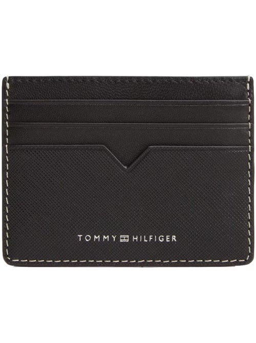 Carteira tommy hilfiger saffiano preta para homem - Kiabi