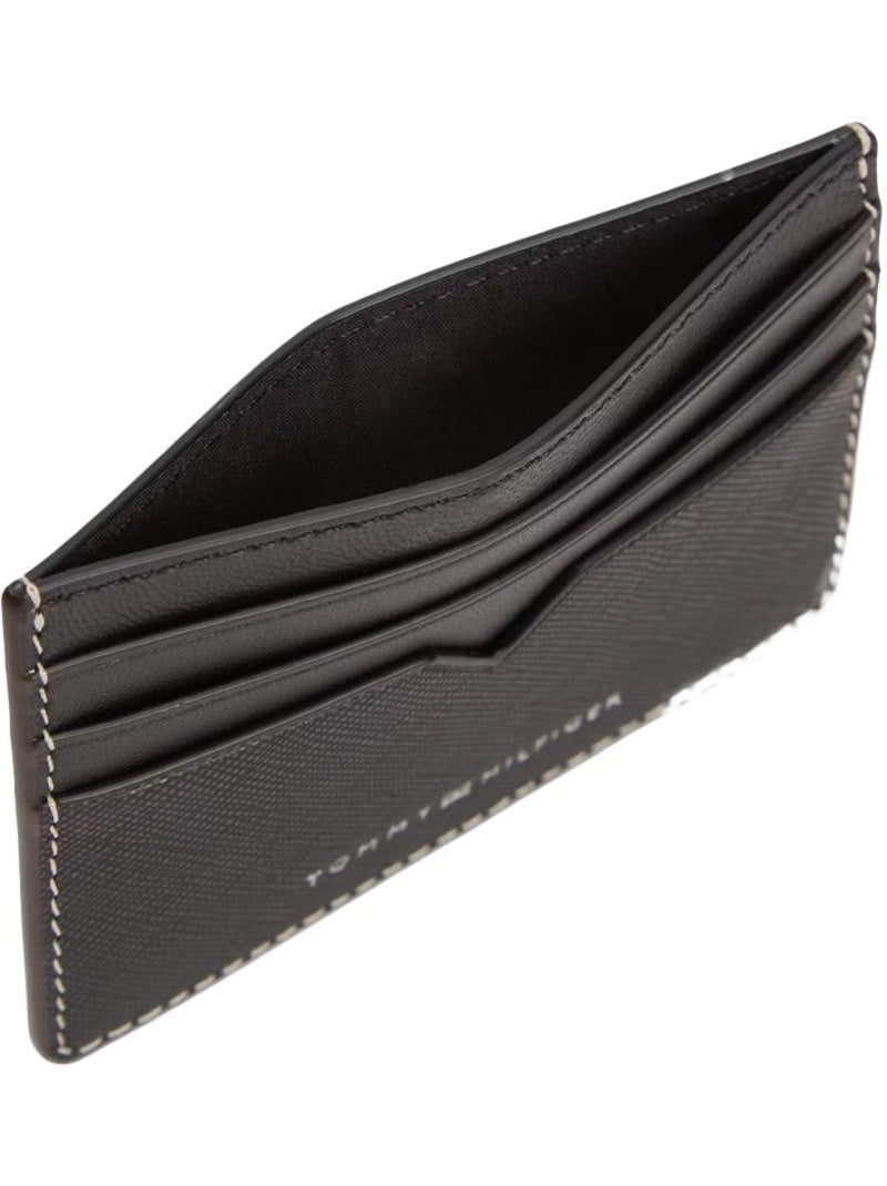 Carteira tommy hilfiger saffiano preta para homem Preto - Kiabi