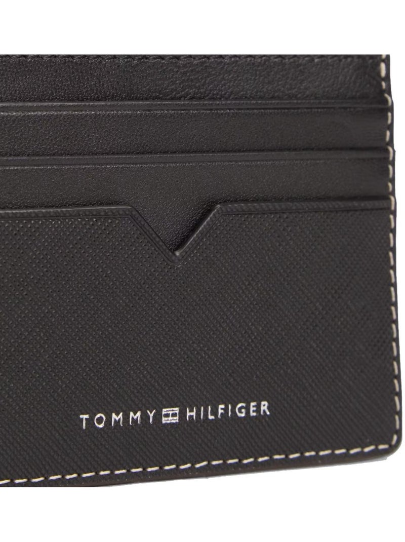 Carteira tommy hilfiger saffiano preta para homem Preto - Kiabi