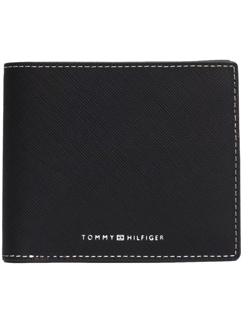 Carteira tommy hilfiger saffiano preta para homem Preto - Kiabi