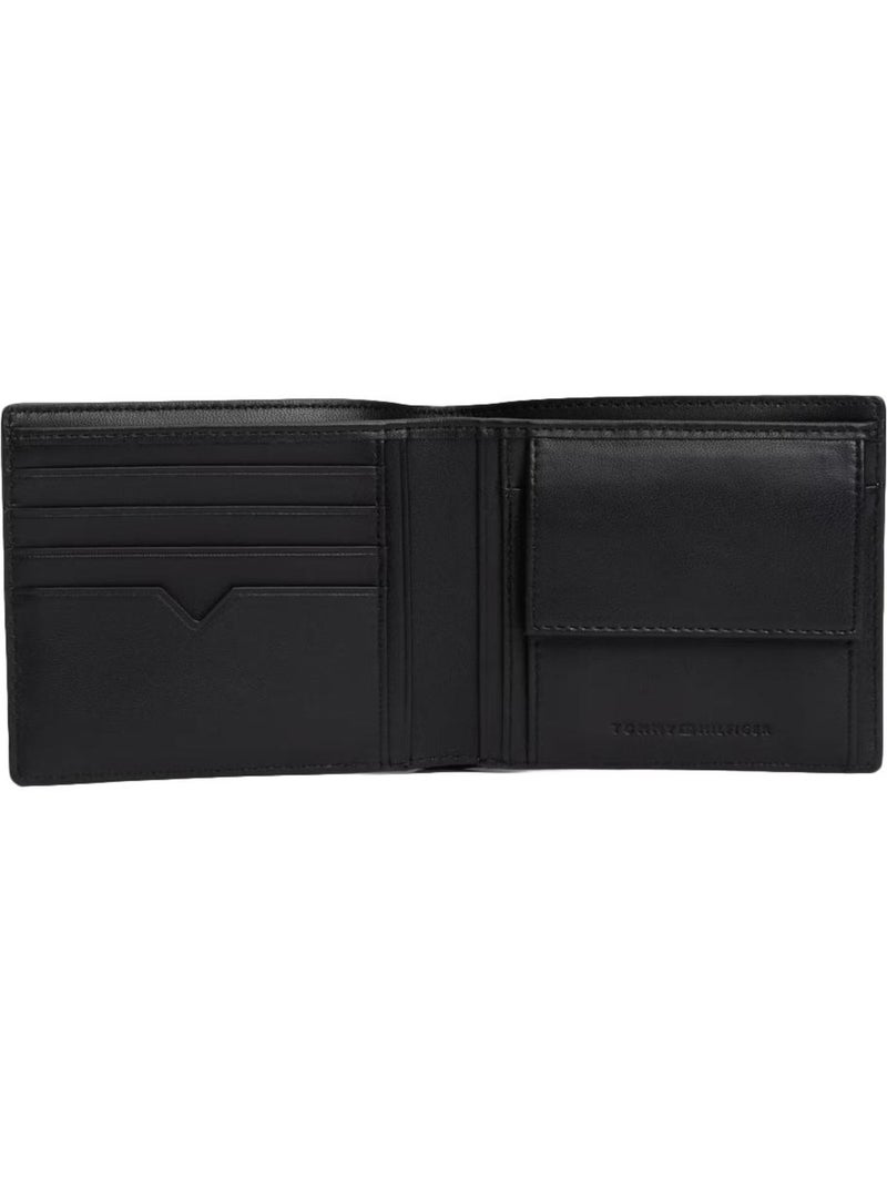 Carteira tommy hilfiger saffiano preta para homem Preto - Kiabi
