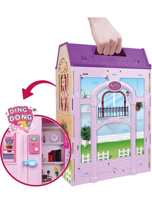Casa de bonecas com boneca de 30 cm e mais de 60 acessórios isabella - Kiabi Casa de bonecas com boneca de 30 cm e mais de 60 acessórios isabella - Kiabi