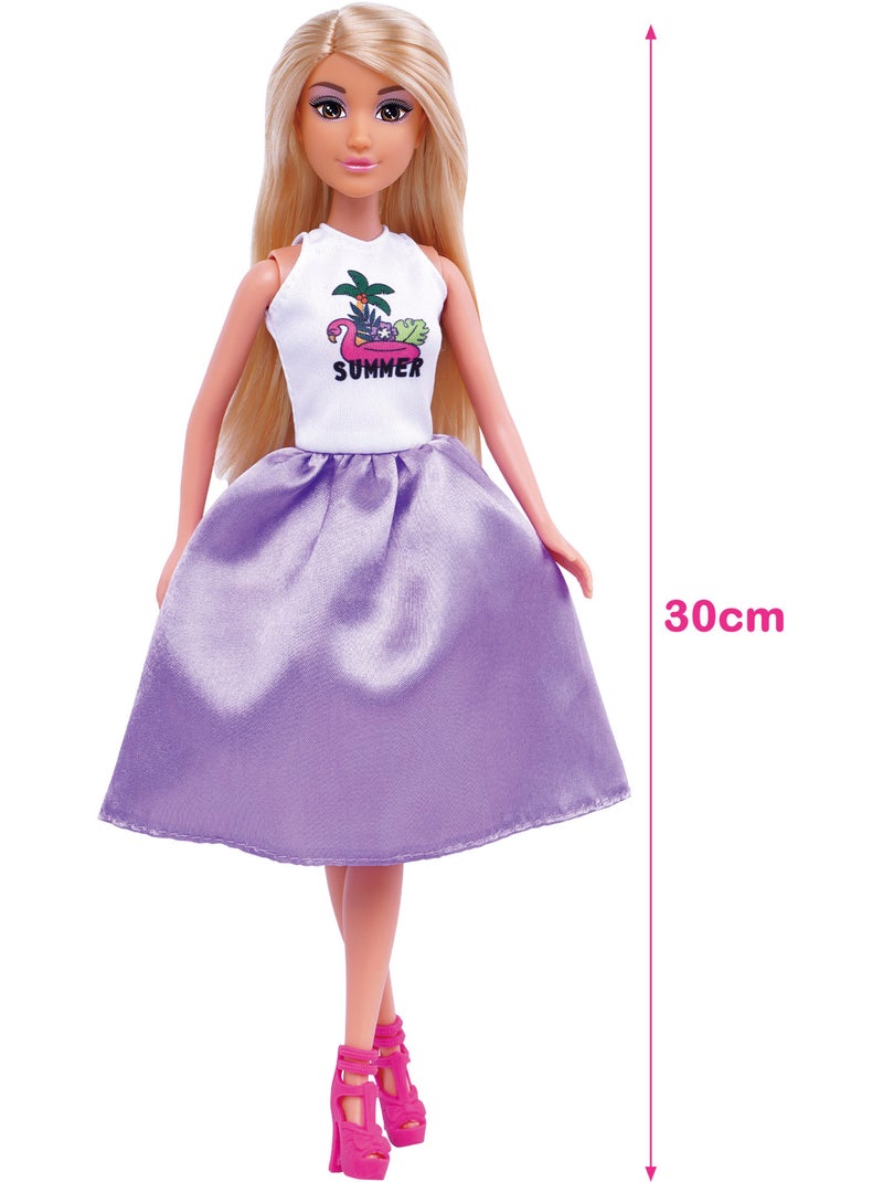 Casa de bonecas com boneca de 30 cm e mais de 60 acessórios isabella N/D - Kiabi