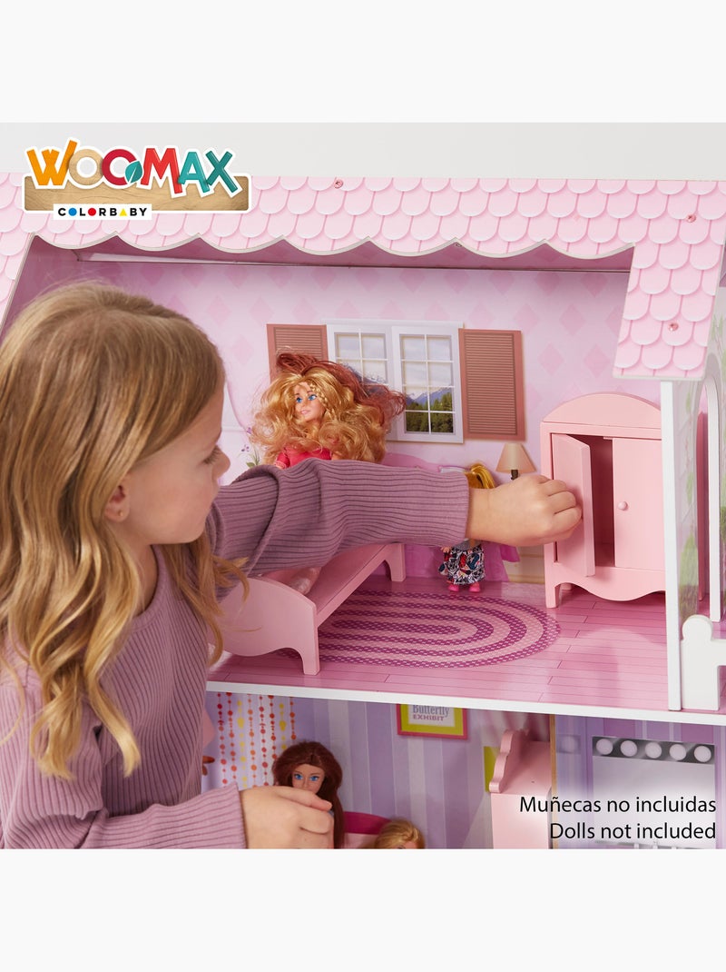 Casa de bonecas de madeira woomax N/D - Kiabi
