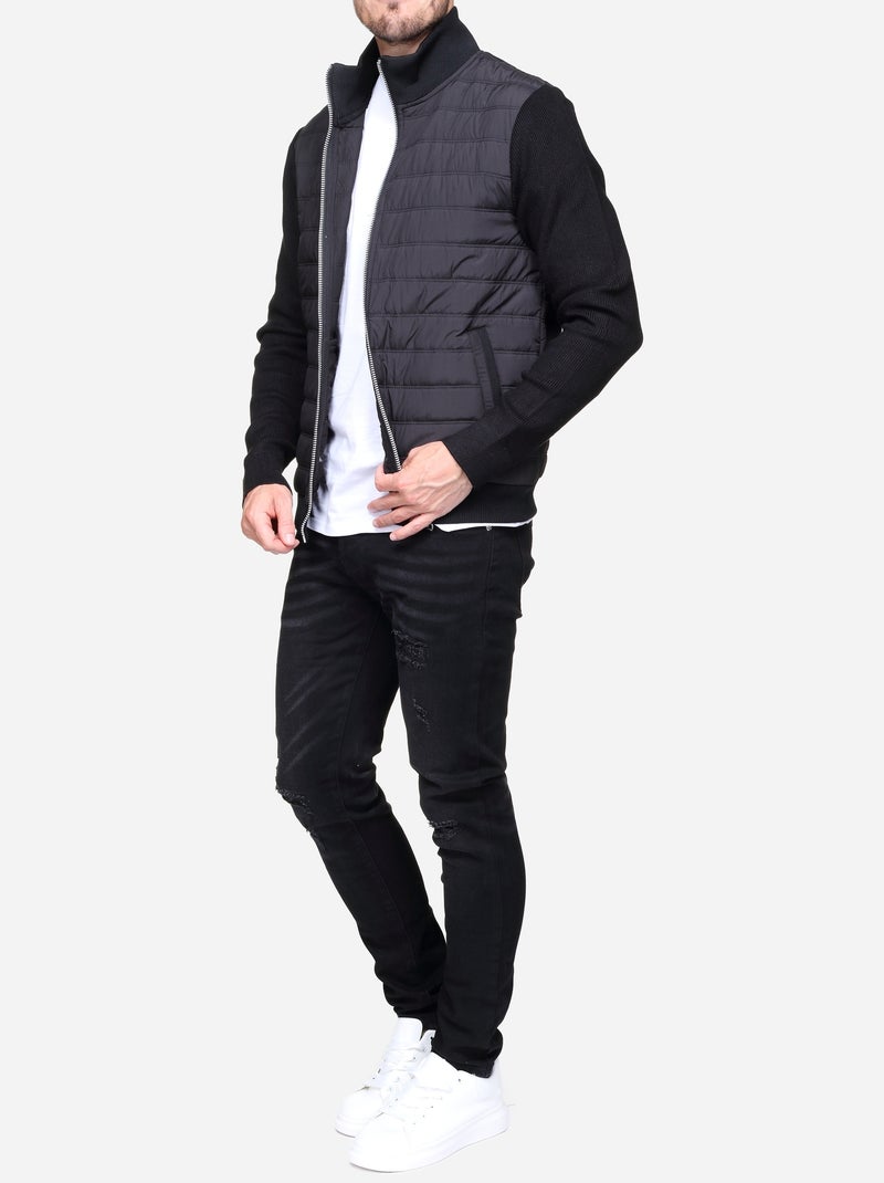 Casaco acolchoado - Frilivin Preto - Kiabi