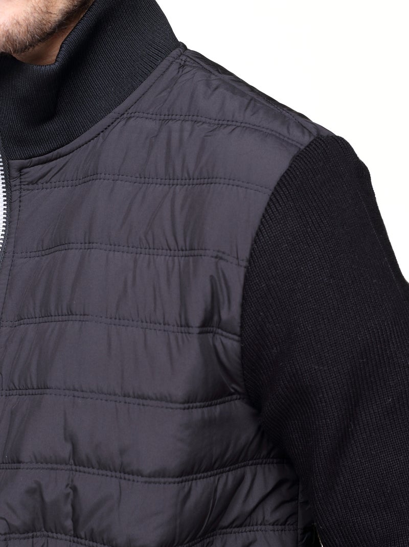 Casaco acolchoado - Frilivin Preto - Kiabi