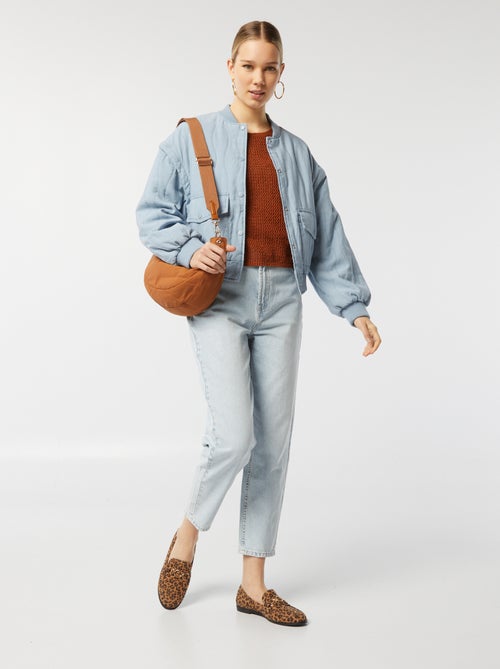 Casaco acolchoado 2 em 1 com mangas amovíveis - Kiabi