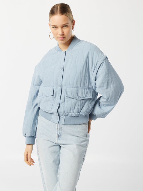 Casaco acolchoado 2 em 1 com mangas amovíveis - Kiabi