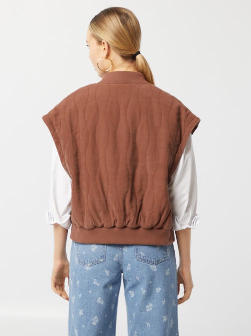 Casaco acolchoado 2 em 1 com mangas amovíveis - Kiabi