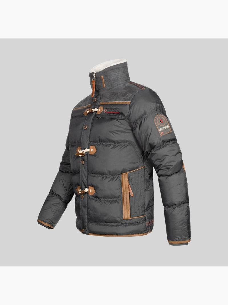 Casaco acolchoado amonai – geographical norway Cinza escuro - Kiabi