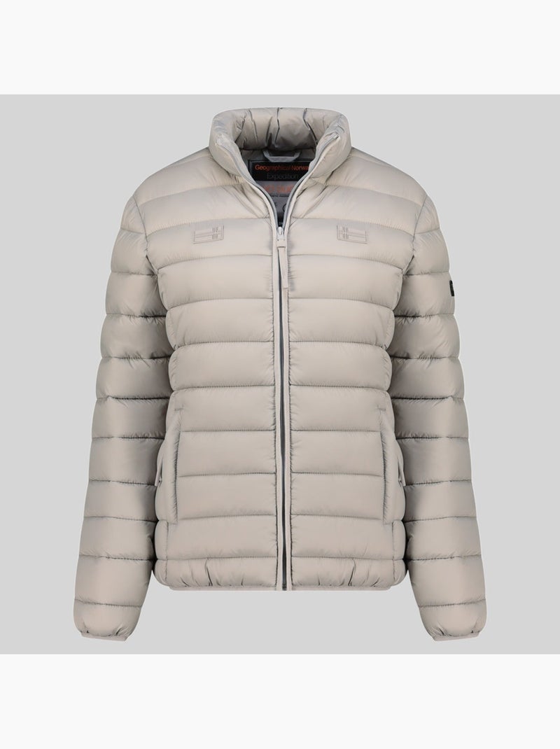 Casaco acolchoado atichoko basic – geographical norway Cinza claro - Kiabi