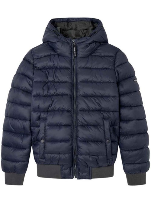 Casaco Acolchoado Azul Marinho para Menino Pepe Jeans Alexander - Kiabi Casaco Acolchoado Azul Marinho para Menino Pepe Jeans Alexander - Kiabi
