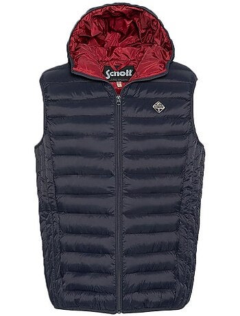 Casaco Acolchoado Azul Marinho Schott 022 para Homem