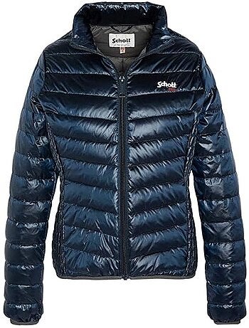 Casaco Acolchoado Azul Marinho Schott BAKERSHW para Mulher