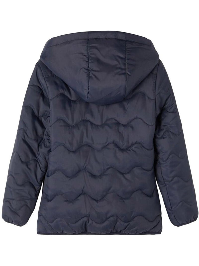 Casaco Acolchoado Azul para Menina Name It Maggy Azul - Kiabi