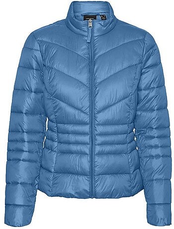 Casaco acolchoado verde claro vero moda sorayasiv para mulher