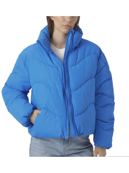 Casaco Acolchoado Azul para Mulher Vero Moda Wave - Kiabi Casaco Acolchoado Azul para Mulher Vero Moda Wave - Kiabi