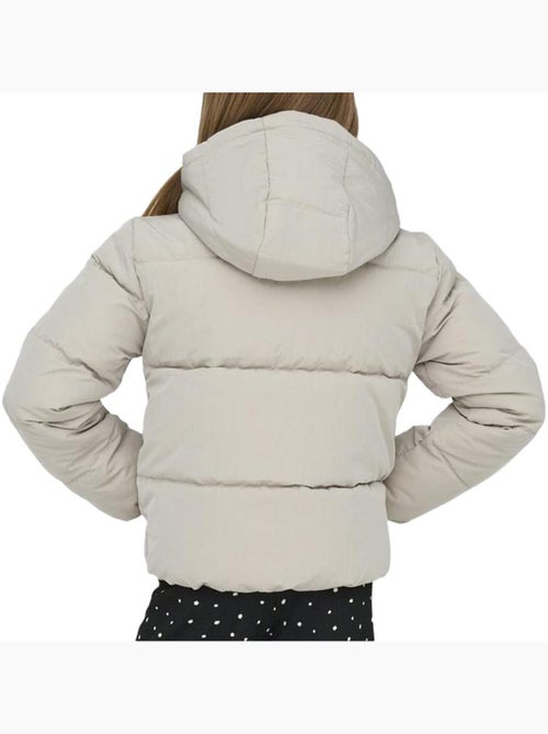 Casaco Acolchoado Bege para Menina Only Dolly - Kiabi Casaco Acolchoado Bege para Menina Only Dolly - Kiabi