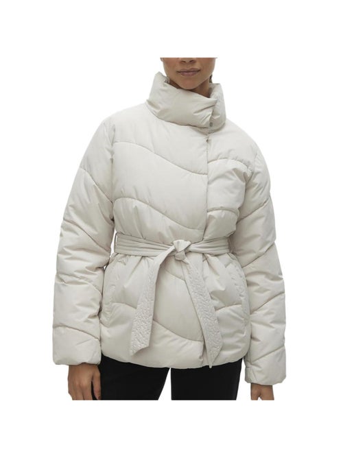 Casaco Acolchoado Bege para Mulher Vero Moda Wave - Kiabi Casaco Acolchoado Bege para Mulher Vero Moda Wave - Kiabi