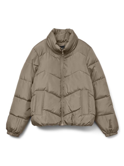 Casaco acolchoado bege vero moda ligario para mulher - Kiabi