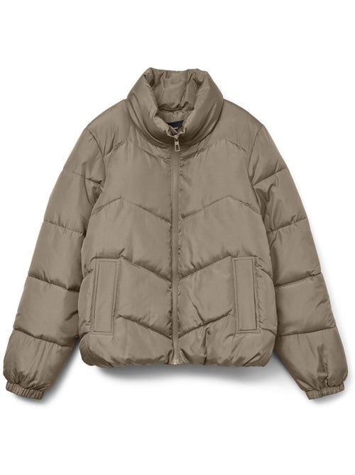 Casaco acolchoado bege vero moda ligario para mulher - Kiabi