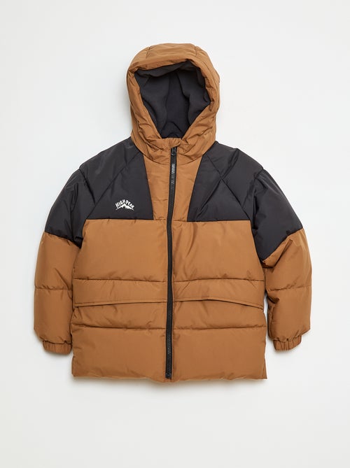 Casaco acolchoado bicolor - Kiabi