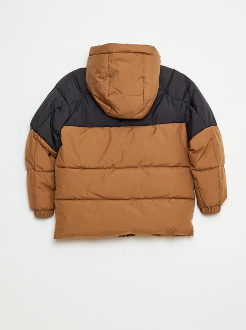 Casaco acolchoado bicolor - Kiabi
