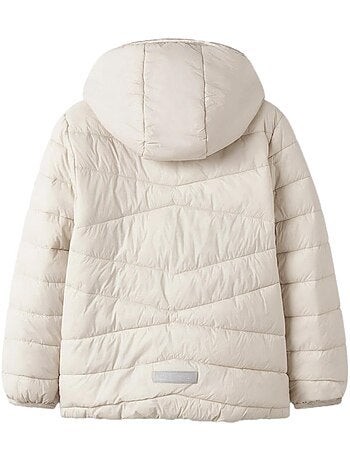 Casaco acolchoado branco para menina name it marble