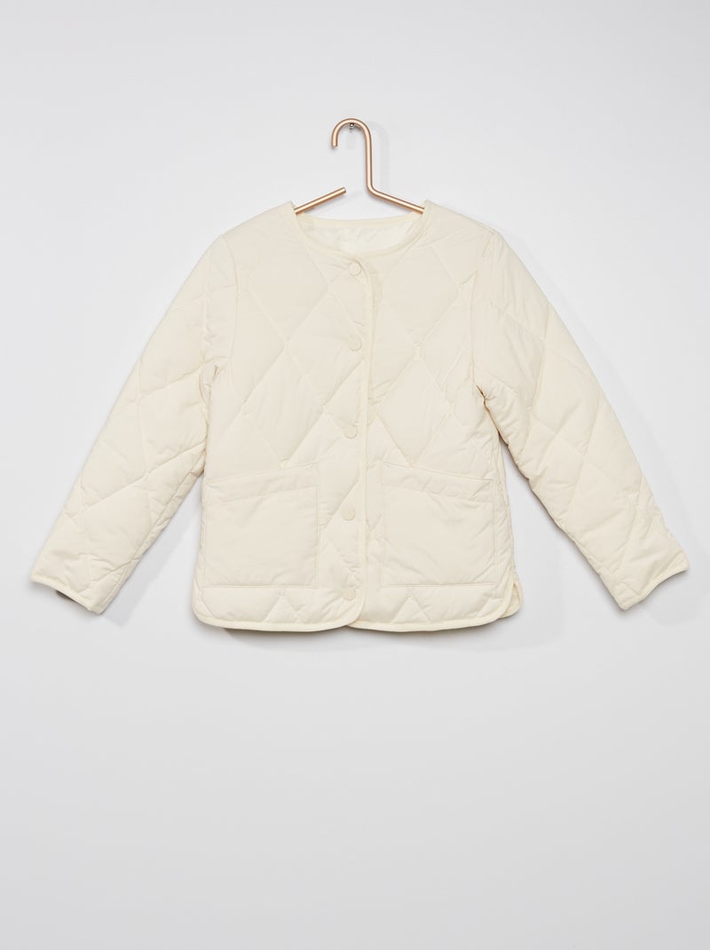 Casaco acolchoado BRANCO - Kiabi
