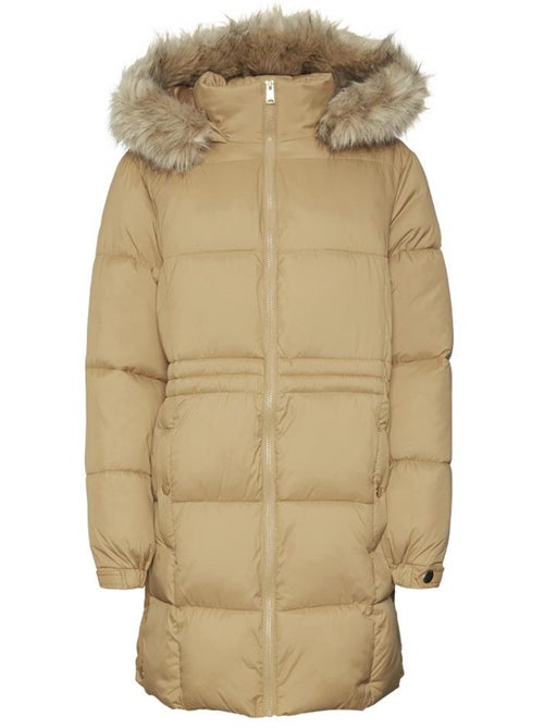 Casaco acolchoado camel feminino vero moda pinar - Kiabi