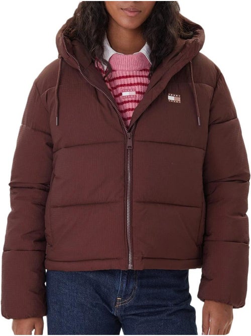 Casaco Acolchoado Castanho Tommy Hilfiger para Mulher DW0DW21625 - Kiabi Casaco Acolchoado Castanho Tommy Hilfiger para Mulher DW0DW21625 - Kiabi