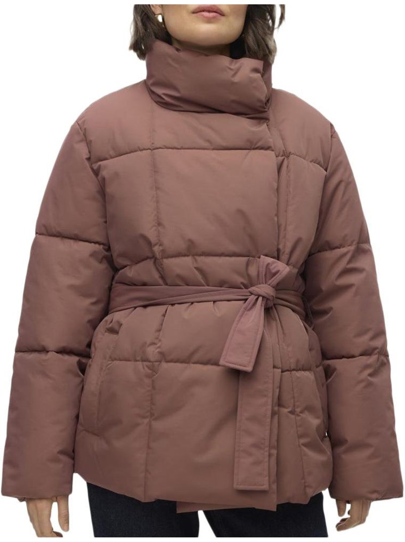Casaco Acolchoado Castanho Vero Moda Mashley para Mulher Castanho-capuccino - Kiabi