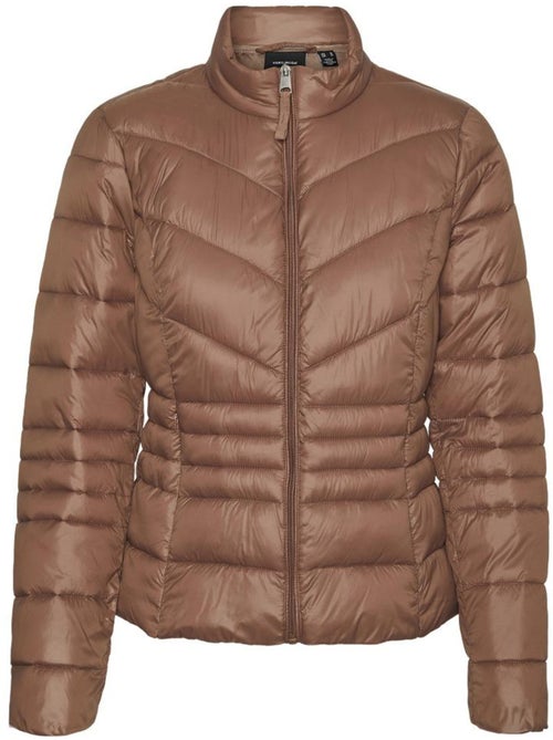 Casaco Acolchoado Castanho Vero Moda Soraya para Mulher - Kiabi Casaco Acolchoado Castanho Vero Moda Soraya para Mulher - Kiabi