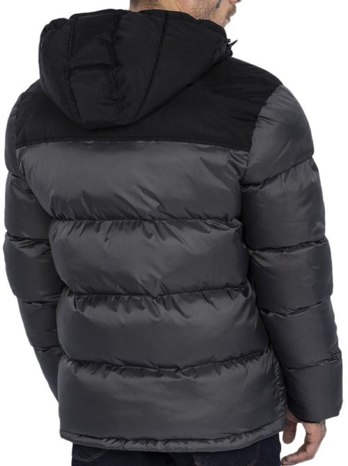 Casaco acolchoado cinzento schott utah para homem - Kiabi Casaco acolchoado cinzento schott utah para homem - Kiabi