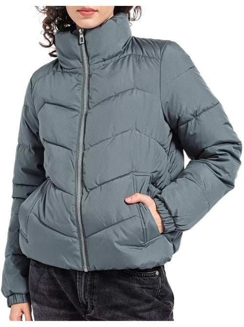 Casaco Acolchoado Cinzento Vero Moda Liga para Mulher - Kiabi Casaco Acolchoado Cinzento Vero Moda Liga para Mulher - Kiabi