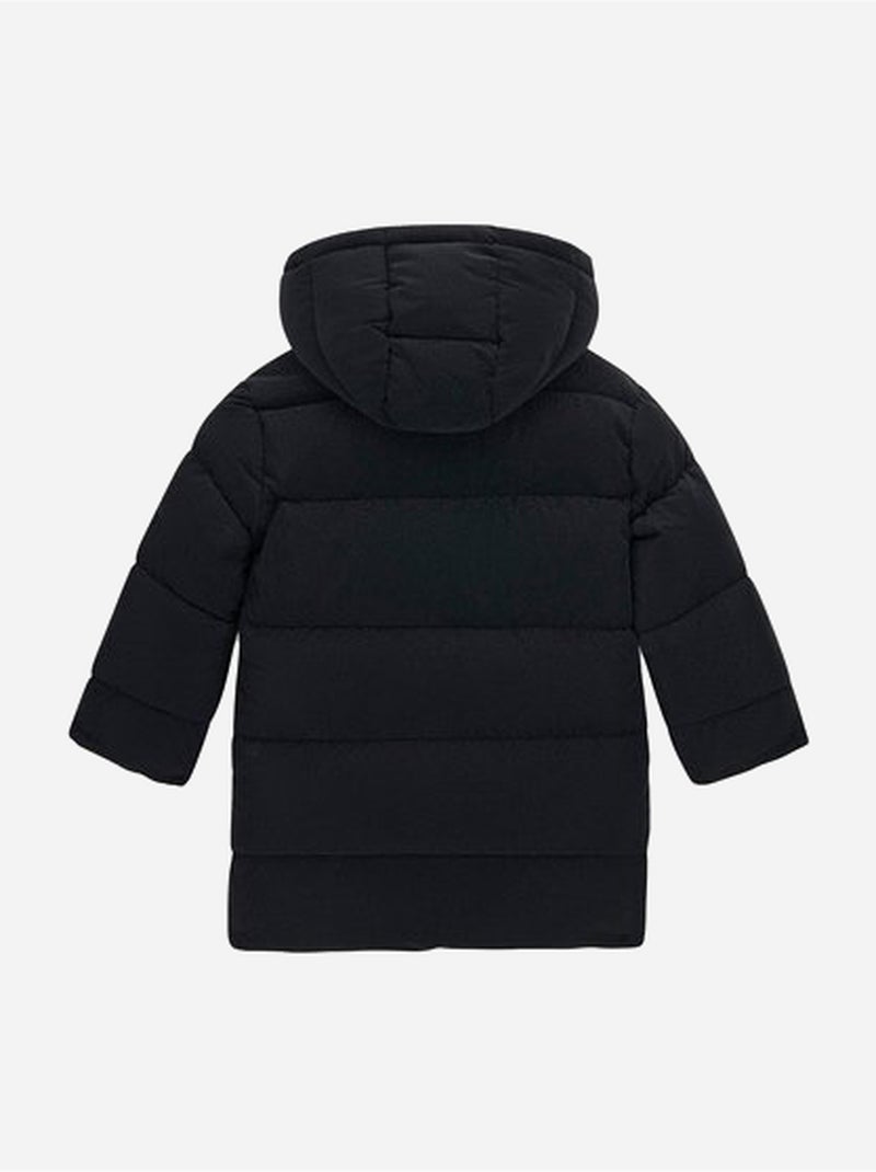Casaco acolchoado com capuz - guess kids Preto fosco - Kiabi
