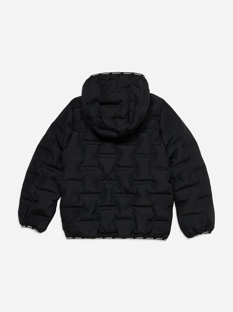Casaco acolchoado com capuz - lacoste Preto - Kiabi