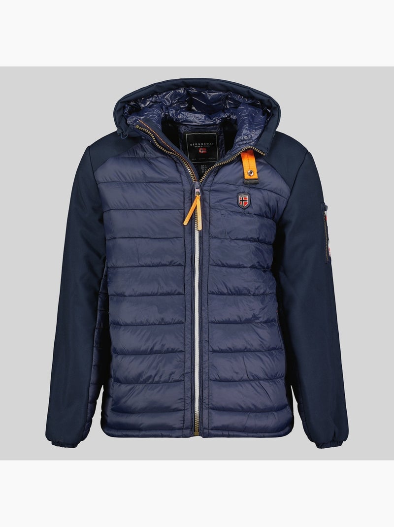 Casaco acolchoado com capuz abator – geographical norway Azul-marinho - Kiabi