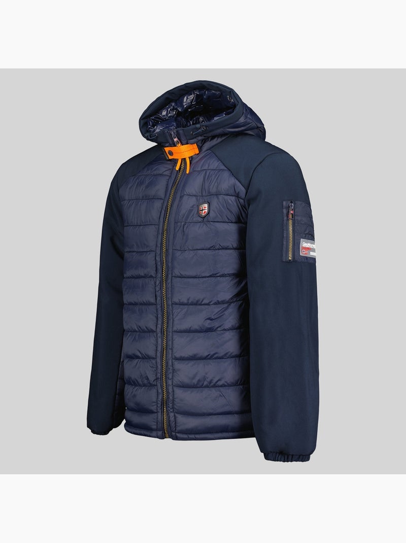 Casaco acolchoado com capuz abator – geographical norway Azul-marinho - Kiabi