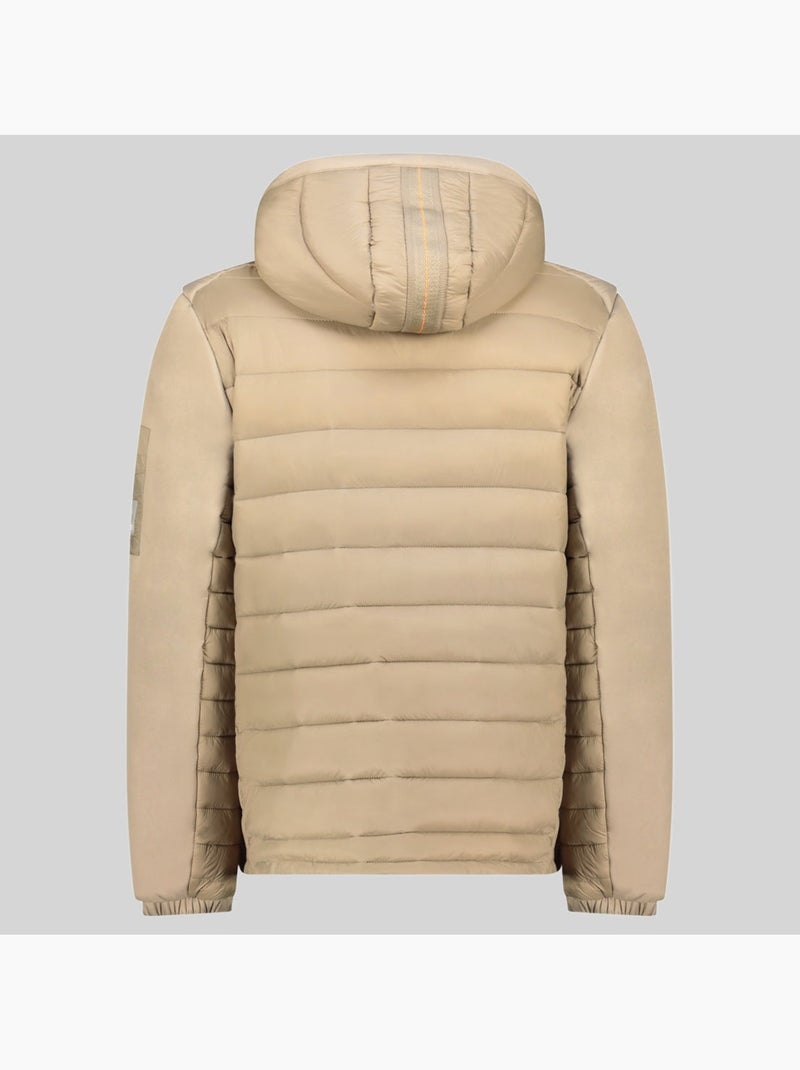 Casaco acolchoado com capuz abator – geographical norway Bege - Kiabi