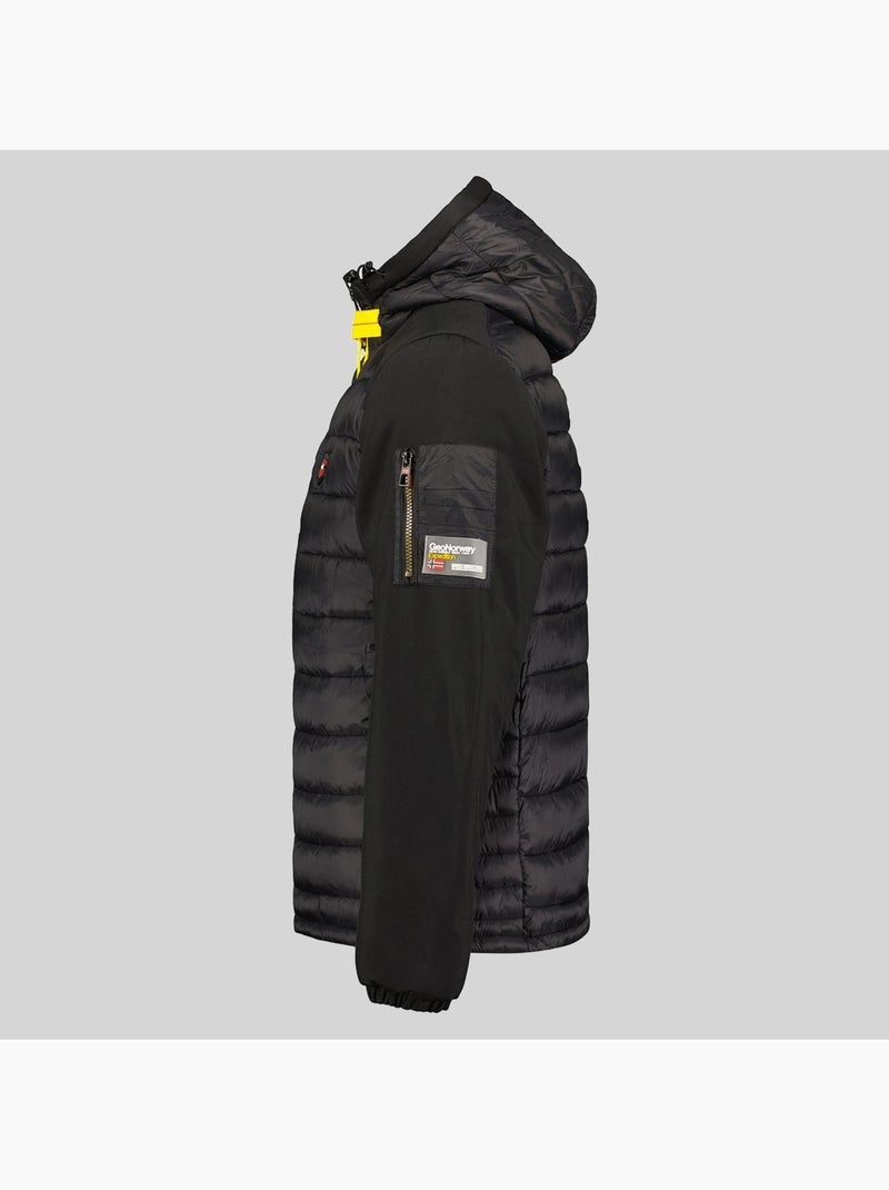 Casaco acolchoado com capuz abator – geographical norway Preto - Kiabi