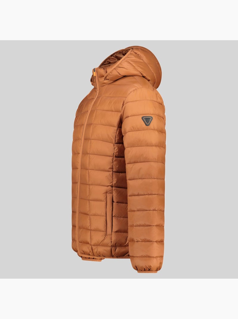 Casaco acolchoado com capuz aipter hood – geographical norway Camelo - Kiabi