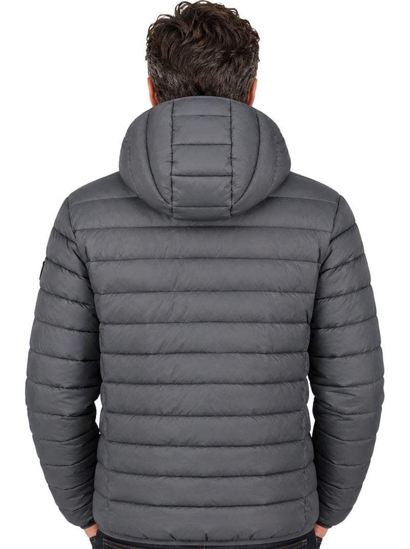 Casaco acolchoado com capuz aipteroral hood – kaporal Cinza escuro - Kiabi